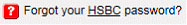 Small screen grab of the forgot password functionality from the main global research website with the words Forgot your HSBC password